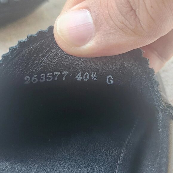 Gucci Men Shoes Slip On Loafer Black Leather Upper Made in Italy Size 40.5 Auth - Picture 12 of 15